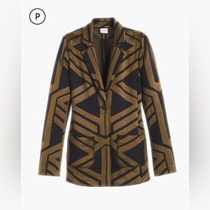 Chico’s Geometric Linear Blazer Women’s Size 1 Medium